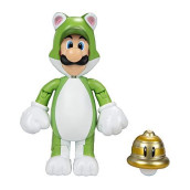 World of Nintendo 91448 4" Cat Luigi Action Figure