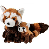 Rhode Island Novelty 11" And 5.5" Birth Of Life Red Panda And Baby Plushes, 1 Set Per Order
