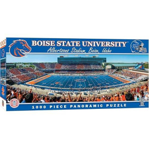 Masterpieces 1000 Piece Sports Jigsaw Puzzle - Ncaa Boise State Broncos Center View Panoramic - 13"X39"