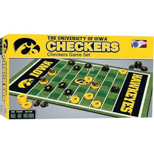 Masterpieces Ncaa Iowa Hawkeyes Checkers Board Game , 13" X 21"