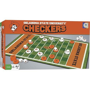 Masterpieces Ncaa Oklahoma State Cowboys, Checkers Board Game, For Ages 6+