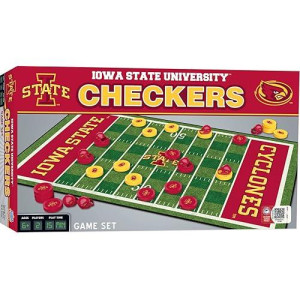 Masterpieces Ncaa Iowa State Cyclones, Checkers Board Game, For Ages 6+