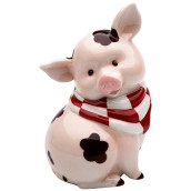 Stealstreet Ss-Cg-61760, 5.5 Inch Sitting Pink Pig With Brown Mud Spots Money Piggy Bank