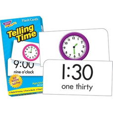 Trend Enterprises T-53108 Flash Cards Telling Time-96/Box