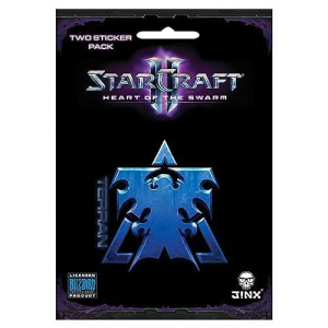 Starcraft II: Heart of the Swarm Multi-size Sticker 2-Pack: Terran, Blue
