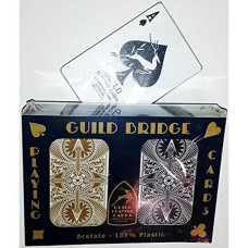 Guild Arc And Arrow Black & Gold Bridge Standard Index Playing Cards Plastic