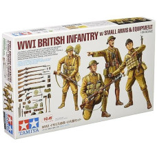 Tamiya America, Inc 32409 Wwi British Infantry With Small Arms & Icm Equip, Tam32409