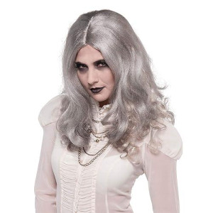 Suit Yourself Zombie Gray Wig For Women, Halloween Costume Accessories, One Size
