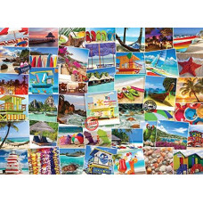 Eurographics Beaches Globetrotter Jigsaw Puzzle (1000 Piece) , Blue