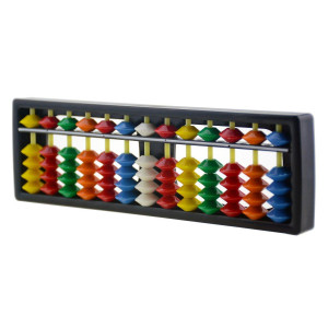 Wowlife 13 Digits Rods With Colorful Beads Plastic Abacus Arithmetic Soroban Kid'S Calculating Tool
