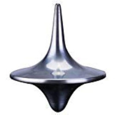 Rienar Accurate Spinning Top, Vintage Totem Zinc Alloy Silver Toy Gift