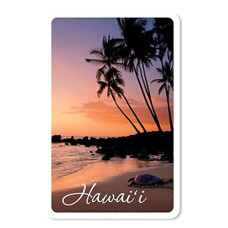 Honu Sunset Playing Cards