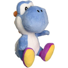 Little Buddy 1388 Super Mario Bros All Star Collection Dark Blue Yoshi Stuffed Plush, 7"