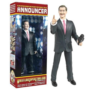 Talking Wrestling Ring Announcer Action Figure By Figures Toy Company