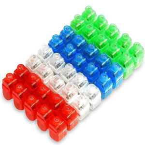 Novelty Place 40Pcs Led Party Finger Lights For Kids, Led Finger Flashlight Light Up Finger Ring Toys For Party Favor, Halloween, Raves, Concert Shows