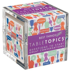Tabletopics Best Things Ever Question Cards - 135 Fun Ice Breaker Cards, Conversation Starters - Question Cards To Start Great Conversations