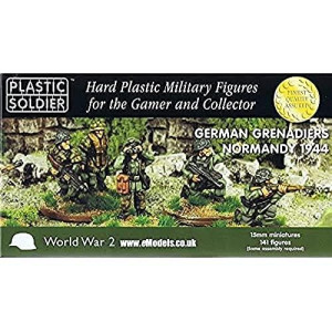 Plastic Soldier 15Mm German Grenadiers In Normandy 1944# 2015011 - Plastic Model Figures, Multicolor