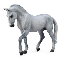 Collecta Horse Life Trakehner Grey Stallion Toy Figure
