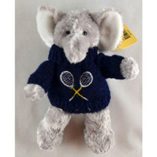 Clarke Plush Elephant With Tennis Sweater - 9" Inch