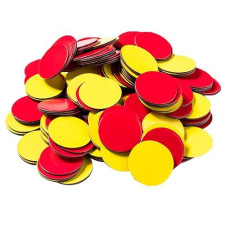 Dowling Magnets Magnetic Two-Color Counters (Red/Yellow, 1 Inch Diameter Each), Set Of 200. Item 732190. Counters For Kids Math/Math Counters For Kids/Magnetic Math Manipulatives/Montessori Math