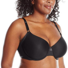 Olga Women'S No Side Effects Underwire Contour Bra, Rich Black, 38D