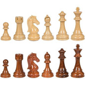 Nero High Polymer Extra Heavy Weighted Chess Pieces With 4.25 Inch King And Extra Queens, Pieces Only, No Board
