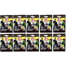 Dice Masters 10 (Ten) Boosters Packs Of Marvel Avengers Age Of Ultron Dice Building Game (10 Random Booster Packs)