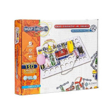 Snap Circuits Jr. Select Sc-130 Electronics Exploration Kit | Over 130 Projects | Full Color Project Manual | 30+ Parts | Stem Educational Toys For Kids 8+