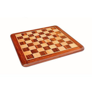 Stonkraft Wooden Chess Board Without Pieces For Professional Chess Players - Appropriate Wooden & Brass Chess Pieces Chessmen Available Separately By Brand (21X21 Acacia Wood)