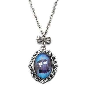 Animewild Doctor Who Tardis Stainless Steel Pendant Necklace
