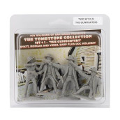 Tssd Tombstone Earps & Doc Holliday: 4 Gray 1:32 Plastic Cowboy Figures