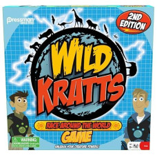 Pressman Wild Kratts Race Around The World Board Game Multicolor, 5"