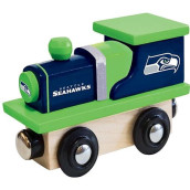 Masterpieces Wood Train Engine - Nfl Seattle Seahawks - Officially Licensed Toddler & Kids Toy