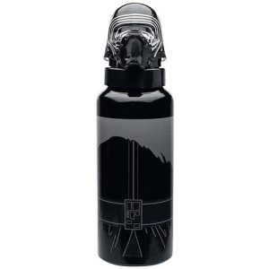Zak! Designs Aluminum Water Bottle With Molded Plastic Cap In Shape Of Kylo Ren'S Helmet From Star Wars The Force Awakens, Bpa-Free, 21.5 Oz