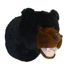 Adore 12" Tahoe The Black Bear Plush Stuffed Animal Walltoy Wall Mount