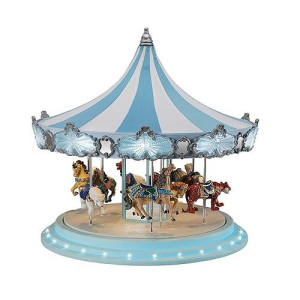 Mr. Christmas Frosted Carousel, 16"