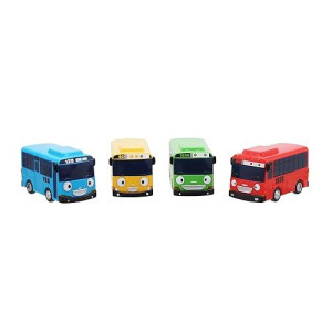Tayo and Friends Mini Bus Set - Toys for Kids Rogi Tayo Gani Lani (4pcs)