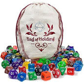 Wiz Dice 20 Sets-140pc|Polyhedral Dice Set for Tabletop RPG Adventure Games Dungeons and Dragons|DND Dice|Bag of Holdings