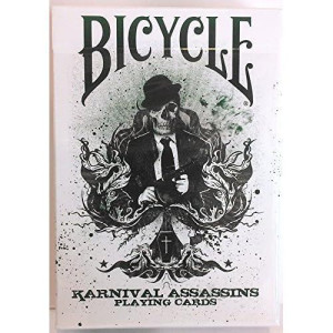 Karnival Assassins Green Deck Bicycle Playing Cards - 2Nd Edition