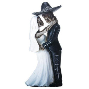 Ytc 5.5 Inch Day Of The Dead - Mariachi Couple Figurine Getting Married