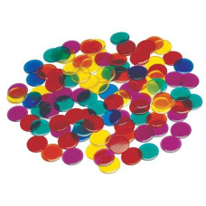 Learning Advantage - 0.75" Transparent Counters, Set Of 1000