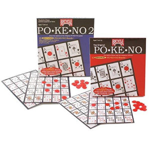 Us Playing Cards Products - Ultimate Pokeno Set 12 Boards 200 Chips Cards Included - By Us Playing Cards