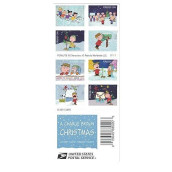 Usps Charlie Brown Xmas Pane Of 20 Forever Postage Stamps Scott 5021-30