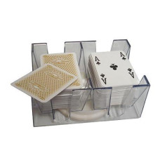 6 Deck Revolving Rotating Canasta Playing Card Tray