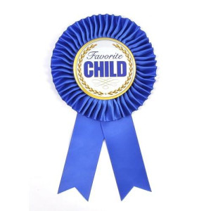 Favorite Child Award - Blue Ribbon - Funny Gag Gift - Christmas Or Birthday Idea - New Novelty