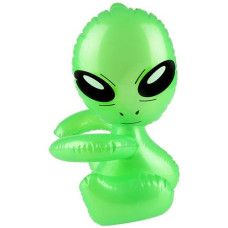12.5" Green Inflatable Martian Baby Alien Prop Toy Decoration