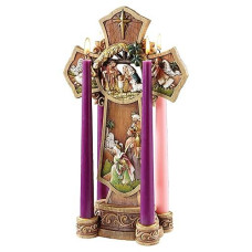 Avalon Gallery Wreath Advent Candleholder, 13-Inch, Multicolor