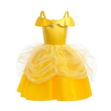 Dressy Daisy Toddler Girls' Princess Costume Fancy Dresses Up Halloween Party Size 2T To 3T Gold