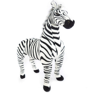Viahart Zelassie The Zebra - 30 Inch Stuffed Animal Plush Zebra Horse Pony - By Tiger Tale Toys