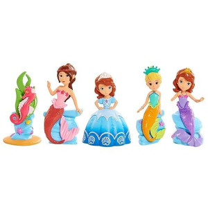 Just Play: Sofia The First Royal Friends Figure Set, Mermaid, Includes 5 Figures All In 1 Set, Officially Licensed Kids Toys, For Ages 3 Up